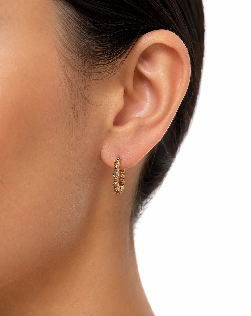 14K gold hoop earrings