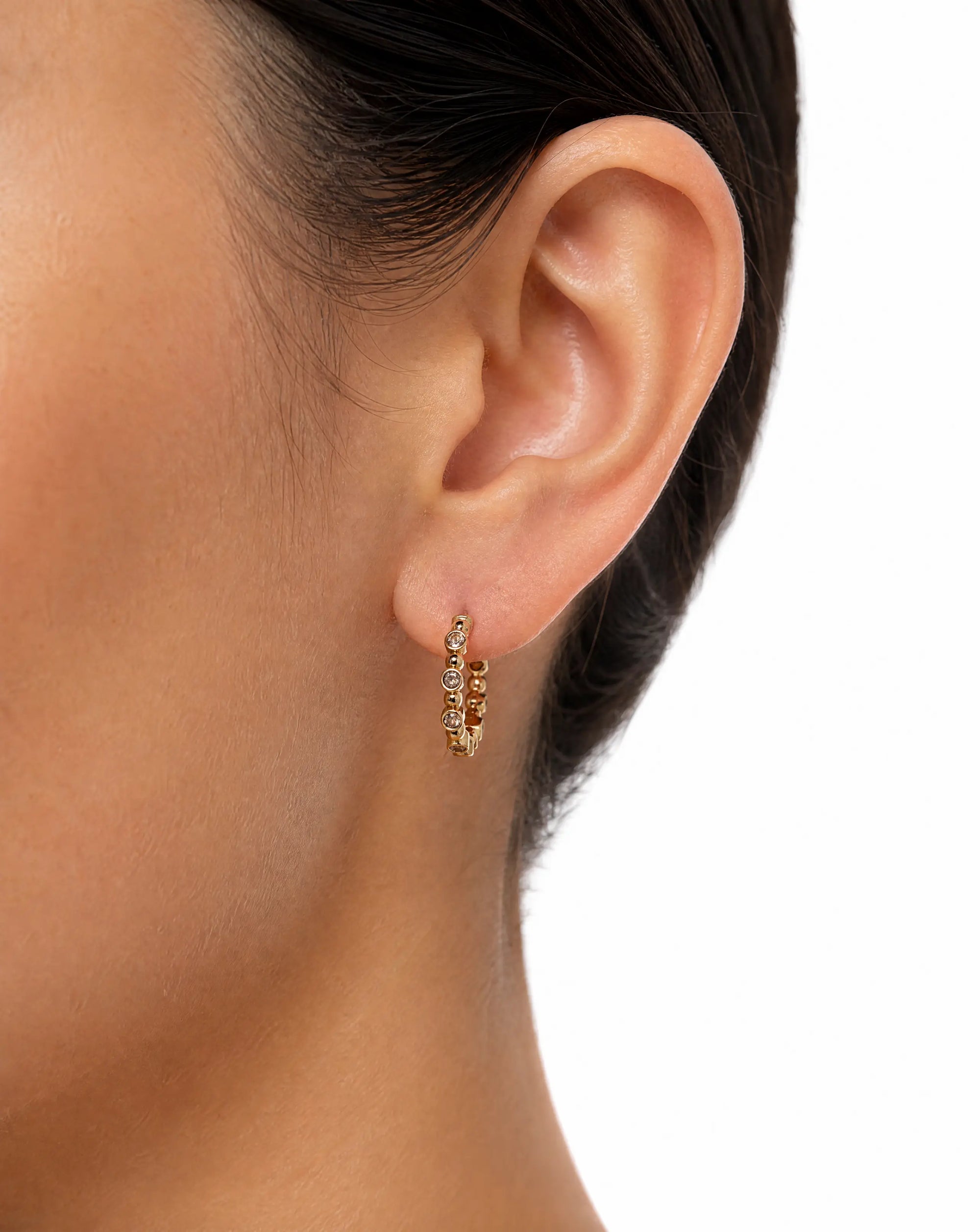 14K gold hoop earrings