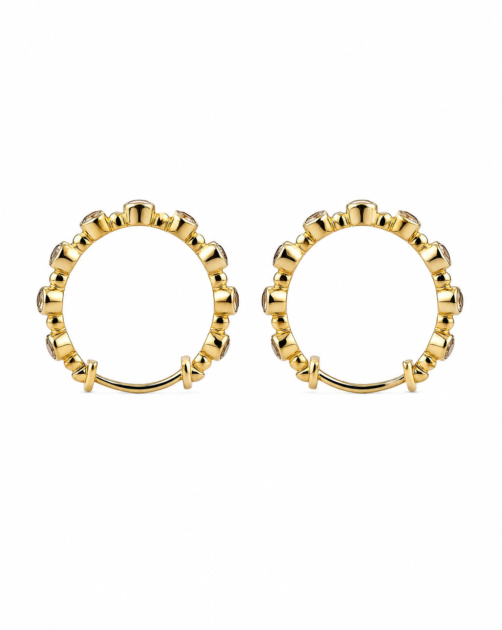 14K gold hoop earrings