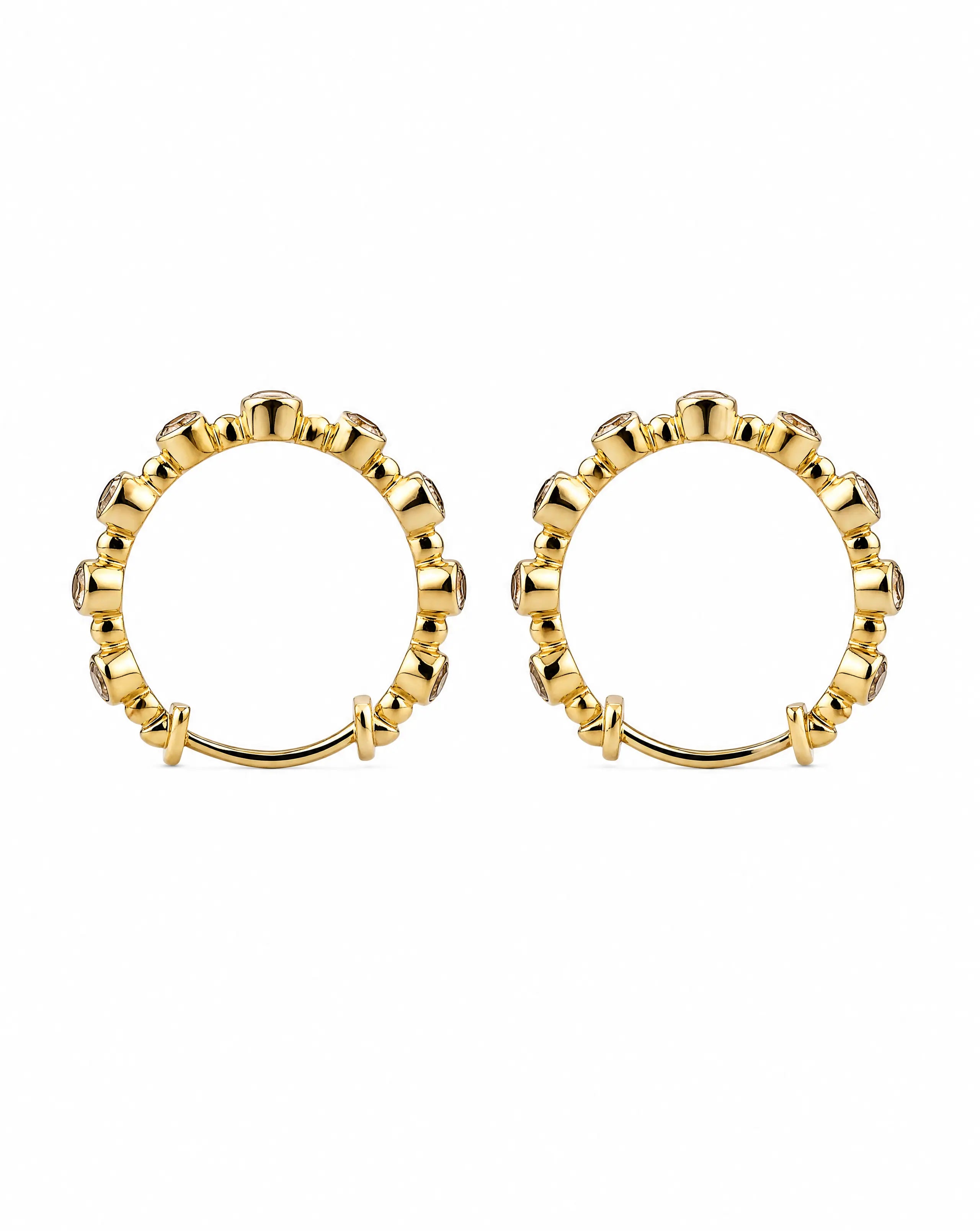 14K gold hoop earrings