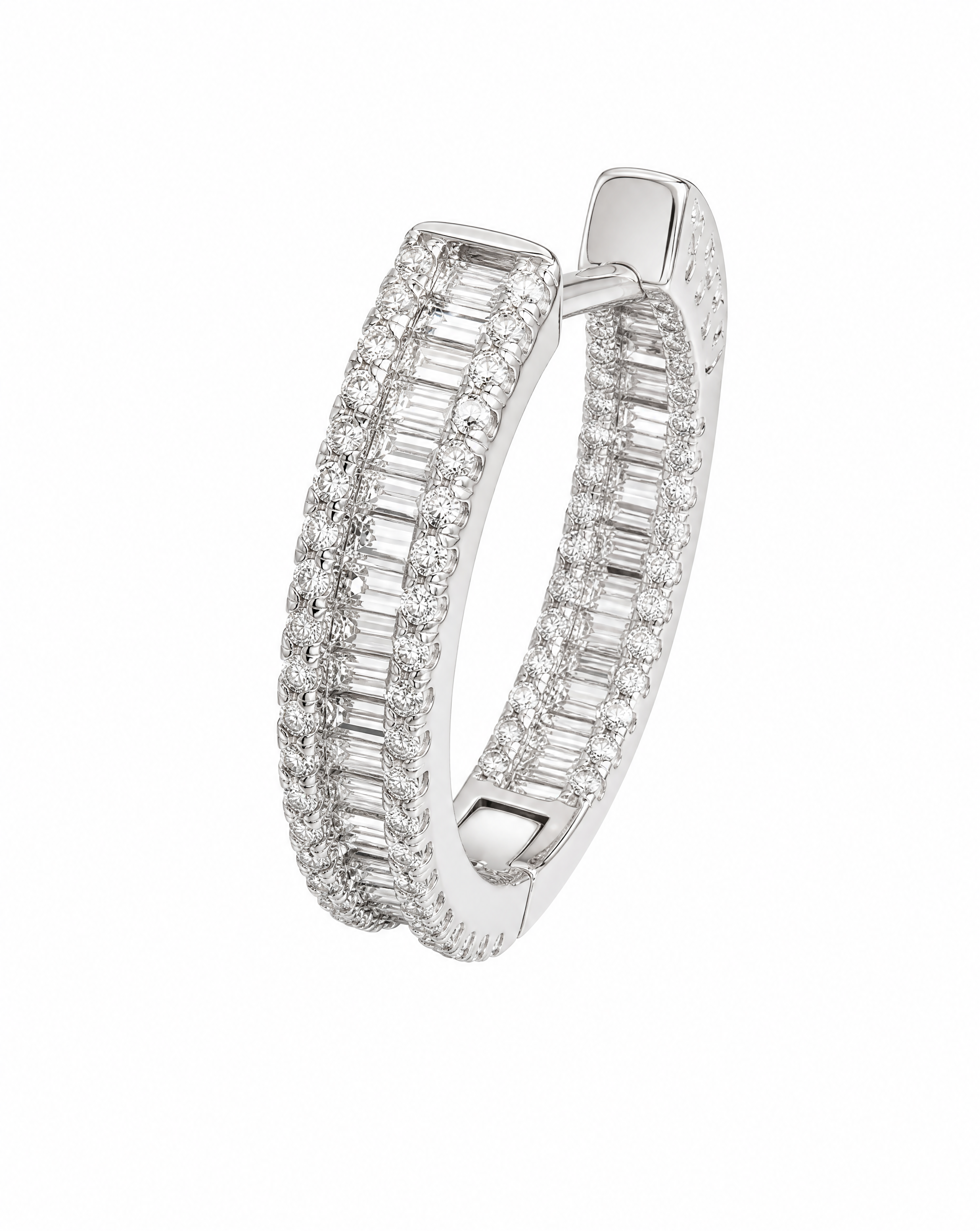 Asteria Pavé Hoop Earrings Delisa Jewelry