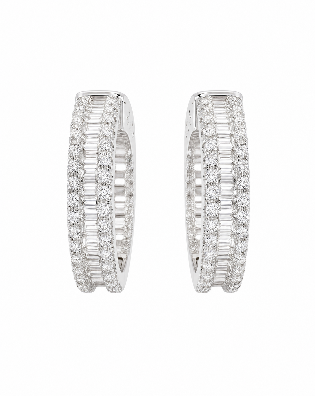 Asteria Pavé Hoop Earrings Delisa Jewelry