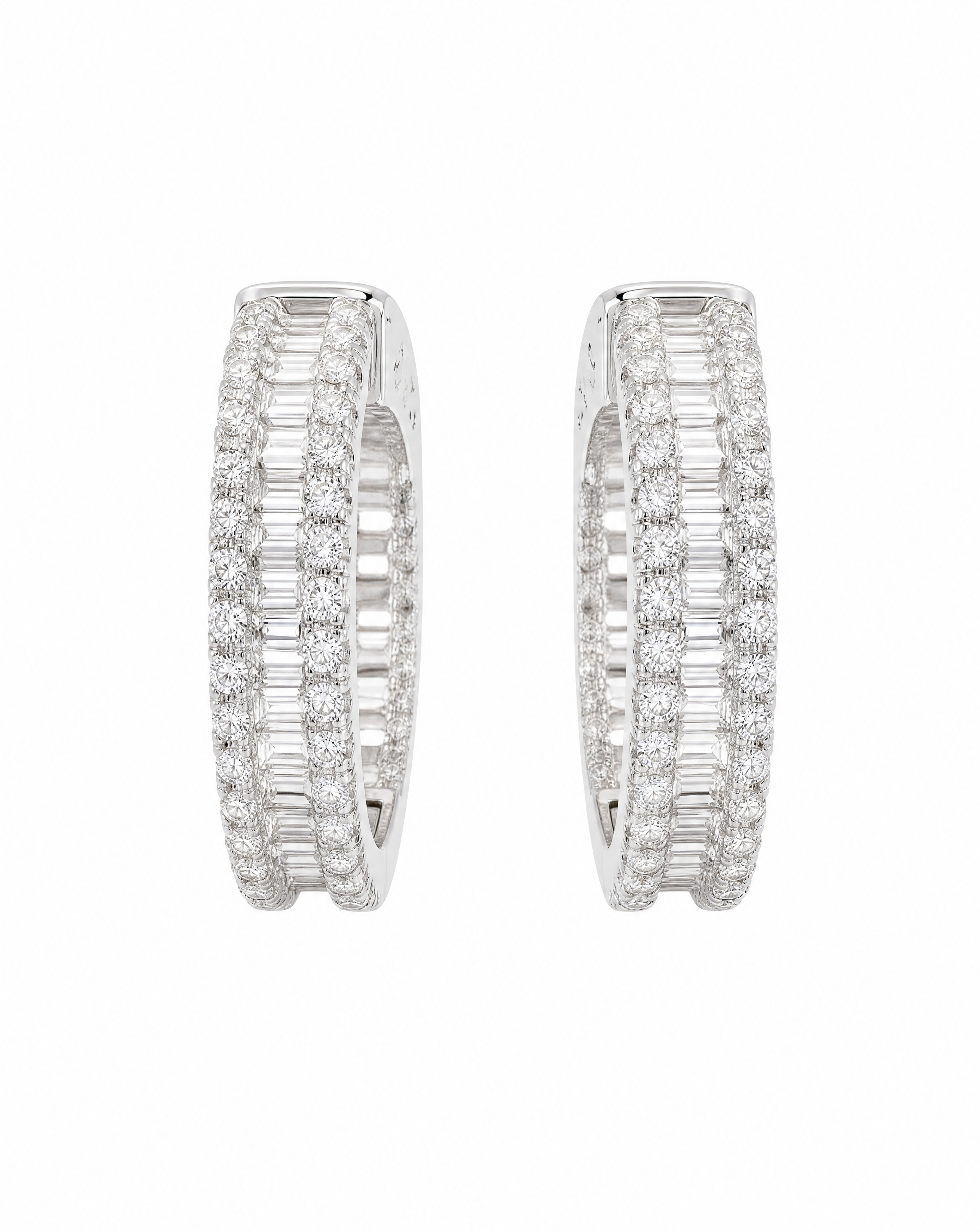 Asteria Pavé Hoop Earrings Delisa Jewelry