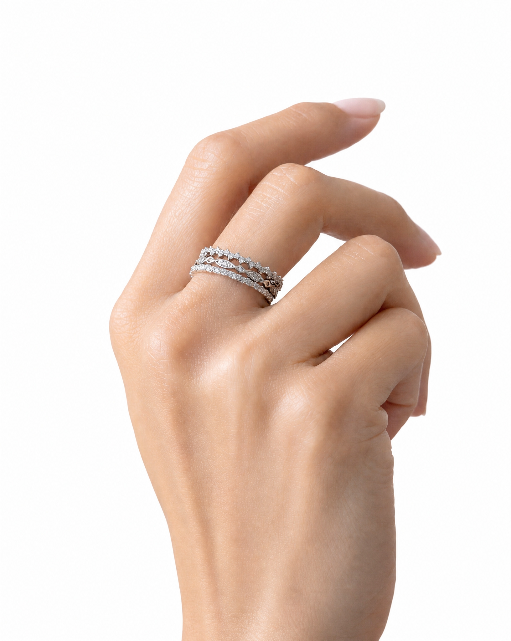 Asteria Eternity Ring Set Delisa Jewelry