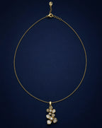Asteria Dual Blossom Pendant Necklace Delisa Jewelry
