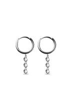 Delisa Lueur Diamond Hoop Drop Earrings