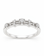 Asteria Emerald Cut Eternity Ring Delisa Jewelry