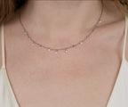 Delisa Luna Diamond Drop Necklace Delisa Jewelry