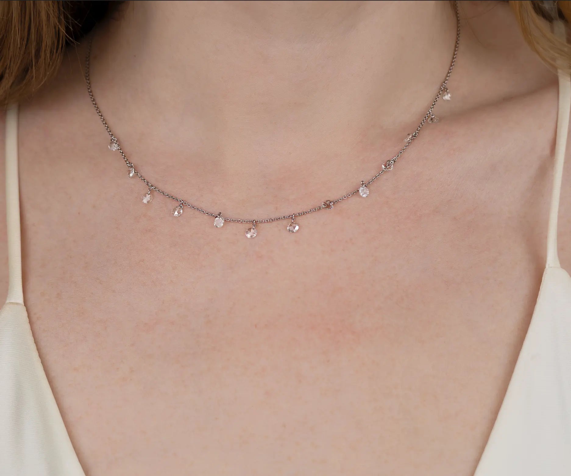 Delisa Luna Diamond Drop Necklace Delisa Jewelry