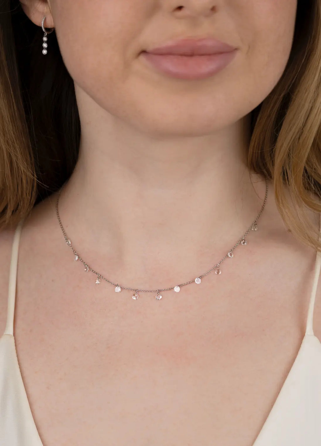 Delisa Luna Diamond Drop Necklace