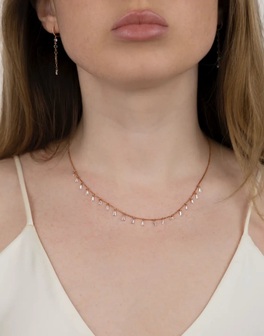 Delisa Cascade Diamond Necklace Delisa Jewelry