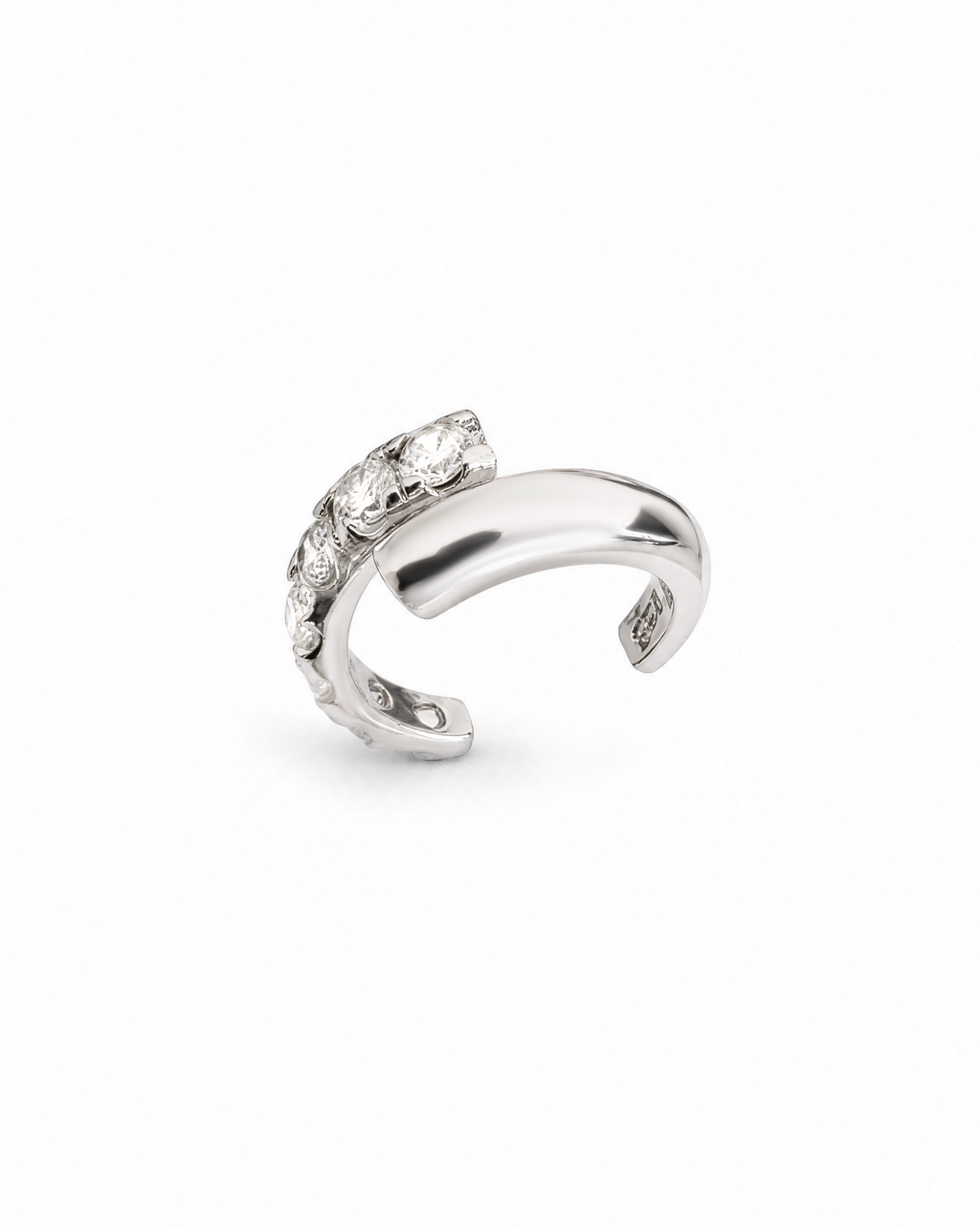 Asteria Dual Silver Ear Cuff Set Delisa Jewelry