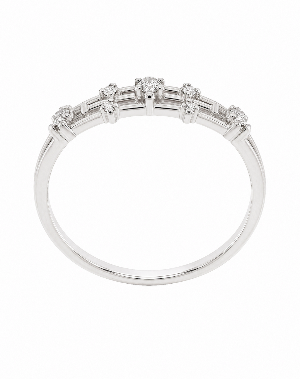 Asteria Emerald Cut Eternity Ring Delisa Jewelry