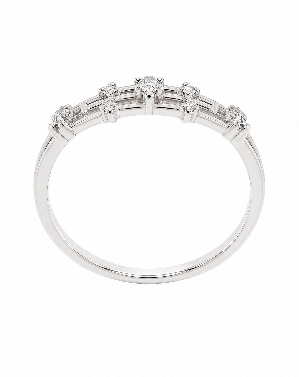 Asteria Emerald Cut Eternity Ring Delisa Jewelry
