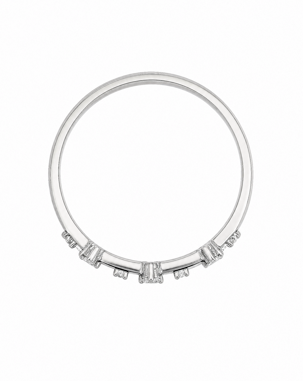 Asteria Emerald Cut Eternity Ring Delisa Jewelry