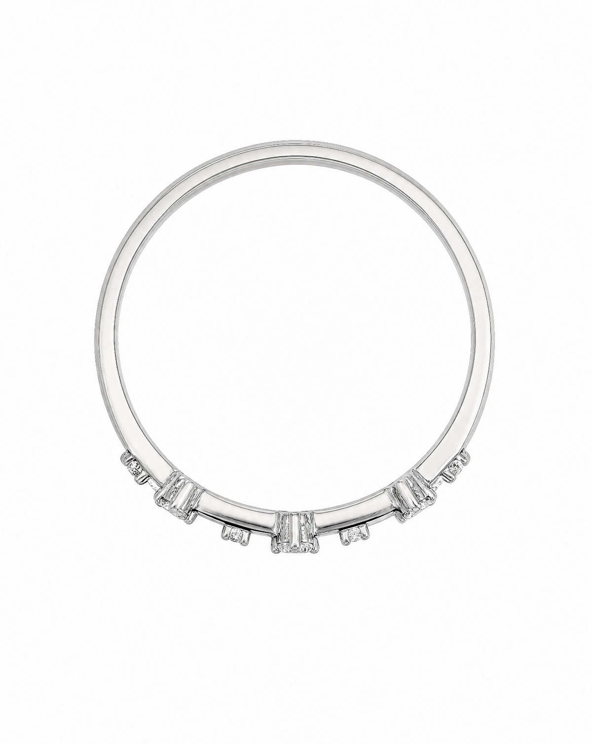 Asteria Emerald Cut Eternity Ring Delisa Jewelry